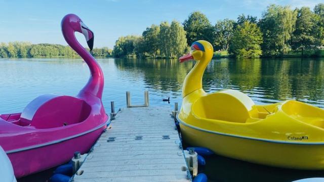 Ferienhaus Vienna Am Kronensee Ostercappeln Bagian luar foto