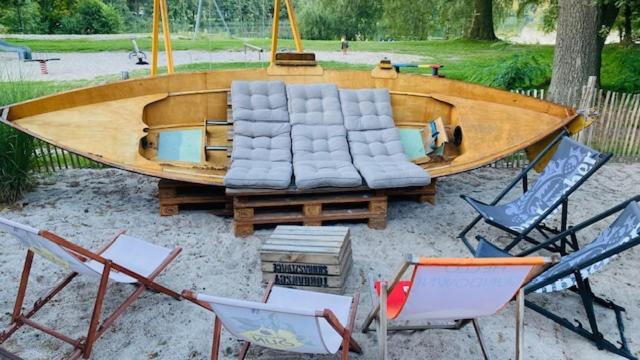 Ferienhaus Vienna Am Kronensee Ostercappeln Bagian luar foto